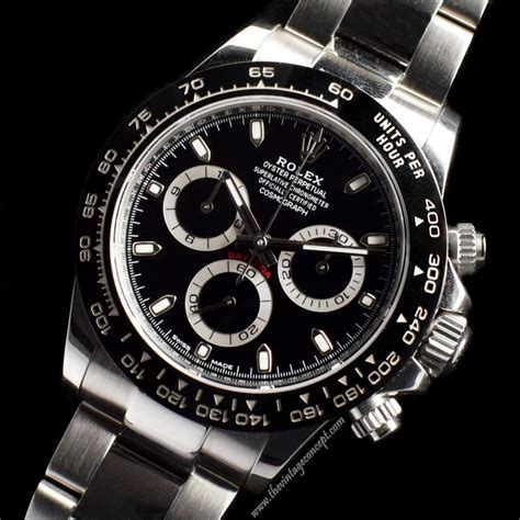 vintage rolex daytona black dial|rolex daytona price euro.